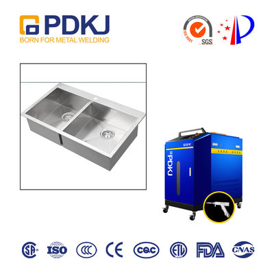 2kw Continuous Handheld Laser Welding Machine 0.2mm Swing For Stainless Steel Sink