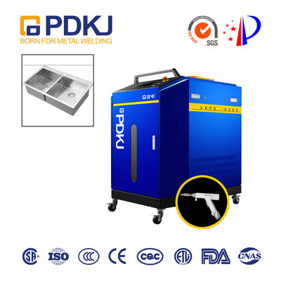 2kw Continuous Handheld Laser Welding Machine 0.2mm Swing For Stainless Steel Sink